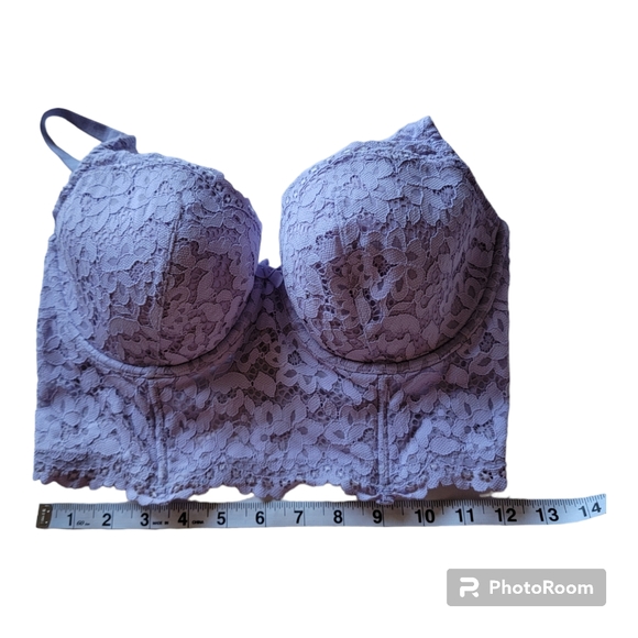 Victoria's Secret Body By Victoria Lined Demi Violet Lace Size 34DDD - Picture 7 of 14